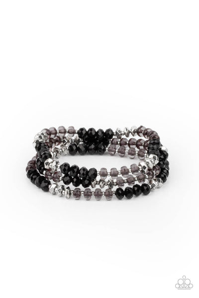 Stellar Strut - Black Bracelet Paparazzi