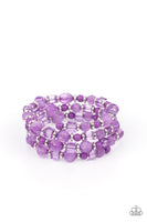 Girly Girl Glimmer - Purple Bracelet Paparazzi