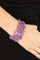 Girly Girl Glimmer - Purple Bracelet Paparazzi