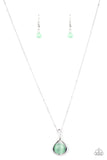 Fairy Lights - Green Necklace Paparazzi