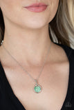 Fairy Lights - Green Necklace Paparazzi