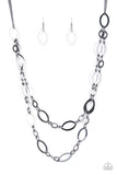 The OVAL-achiever - Black Necklace Paparazzi