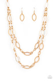 The OVAL-achiever - Gold Necklace Paparazzi