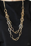 The OVAL-achiever - Gold Necklace Paparazzi