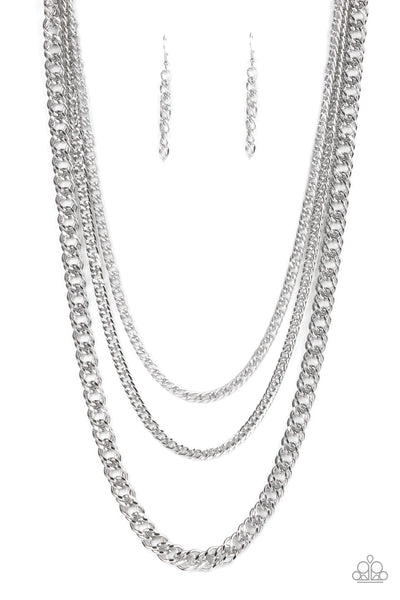 Chain of Champions - Silver Necklace Paparazzi