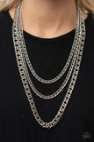 Chain of Champions - Silver Necklace Paparazzi