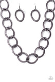 Industrial Intimidation - Black Necklace Paparazzi