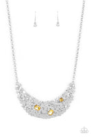 Fabulously Fragmented - Yellow Necklace Paparazzi