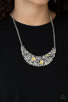 Fabulously Fragmented - Yellow Necklace Paparazzi