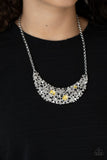 Fabulously Fragmented - Yellow Necklace Paparazzi