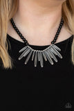 Icy Intimidation - Black Necklace Paparazzi