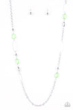SHEER As Fate - Green Necklace Paparazzi