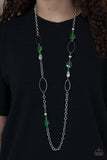 SHEER As Fate - Green Necklace Paparazzi