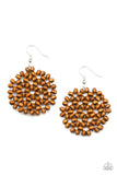 Summer Escapade - Brown Earrings Paparazzi