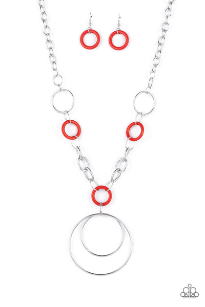 HOOP du Jour - Red Necklace Paparazzi