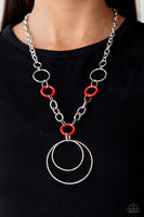 HOOP du Jour - Red Necklace Paparazzi