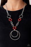 HOOP du Jour - Red Necklace Paparazzi