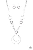 HOOP du Jour - Silver Necklace Paparazzi