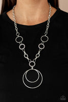 HOOP du Jour - Silver Necklace Paparazzi