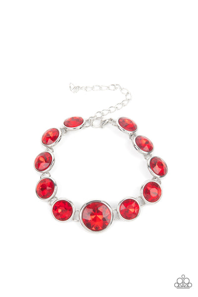 Lustrous Luminosity - Red Bracelet Paparazzi