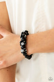 Upcycled Upscale - Black Bracelet Paparazzi