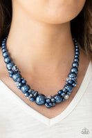 All Dolled UPSCALE - Blue Pearl Necklace Paparazzi