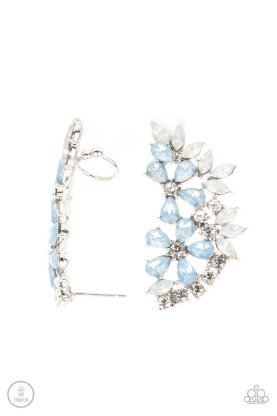 Garden Party Powerhouse - Blue Ear Crawler Earrings Paparazzi