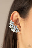 Garden Party Powerhouse - Blue Ear Crawler Earrings Paparazzi