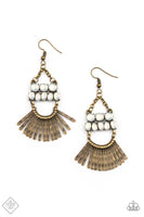 A FLARE For Fierceness - Brass Earrings Paparazzi Incoming