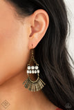 A FLARE For Fierceness - Brass Earrings Paparazzi Incoming