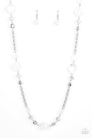 Light-Scattering Luminosity - White Necklace Paparazzi