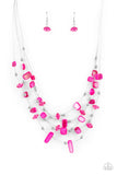 Prismatic Pebbles - Pink Necklace Paparazzi