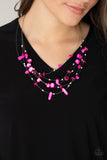 Prismatic Pebbles - Pink Necklace Paparazzi