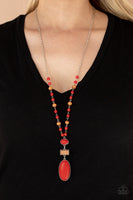 Naturally Essential - Red Necklace Paparazzi