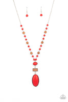 Naturally Essential - Red Necklace Paparazzi