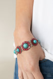 Bodaciously Badlands - Red & Turquoise Bracelet Paparazzi