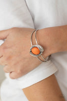 Living Off The BANDLANDS - Orange Bracelet Paparazzi