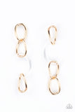 Talk In Circles - Gold Earrings Paparazzi