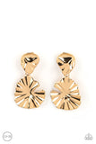 Empress Of The Amazon - Gold Clip On Earrings Paparazzi