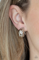 Wrought With Edge - Silver Clip-on Earrings Paparazzi