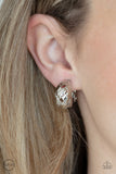 Wrought With Edge - Silver Clip-on Earrings Paparazzi