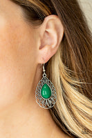 Dream STAYCATION - Green Earrings Paparazzi