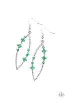 Flowery Finesse - Green Earrings Paparazzi