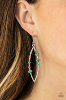 Flowery Finesse - Green Earrings Paparazzi