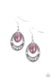 Serene Shimmer - Purple Earrings Paparazzi