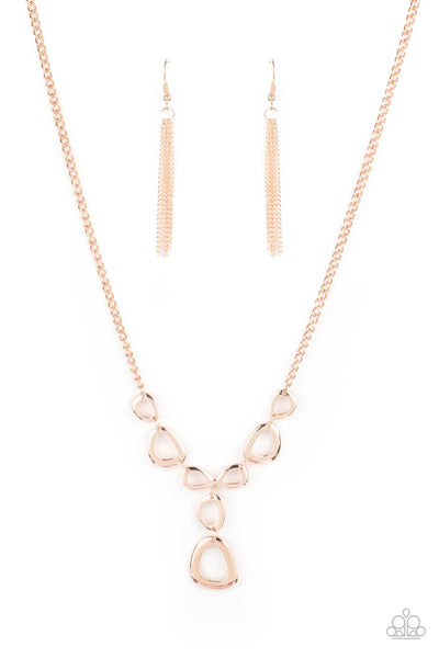 So Mod - Rose Gold Necklace Paparazzi