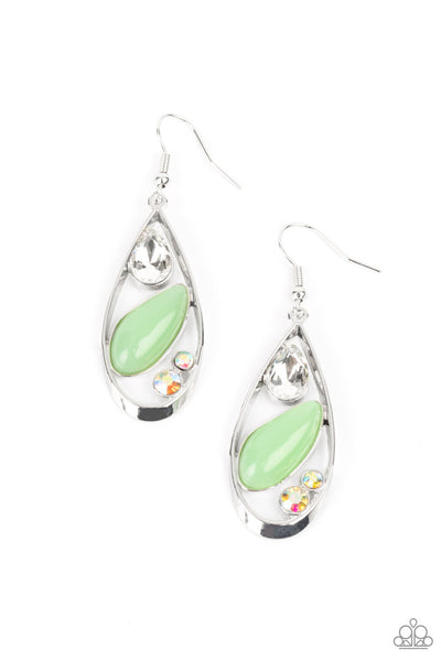 Harmonious Harbors - Green Earrings Paparazzi