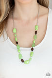 Meadow Escape - Green Necklace Paparazzi