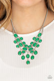 Serene Gleam - Green Necklace Paparazzi