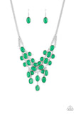 Serene Gleam - Green Necklace Paparazzi